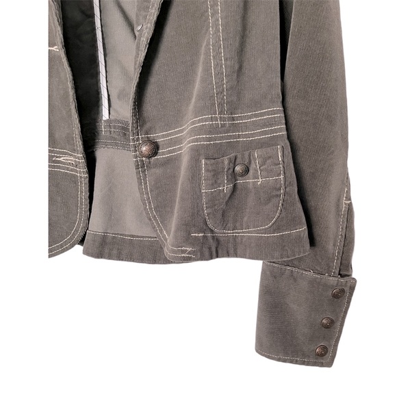 Military Inspired Corduroy Jacket - Picture 2 of 6